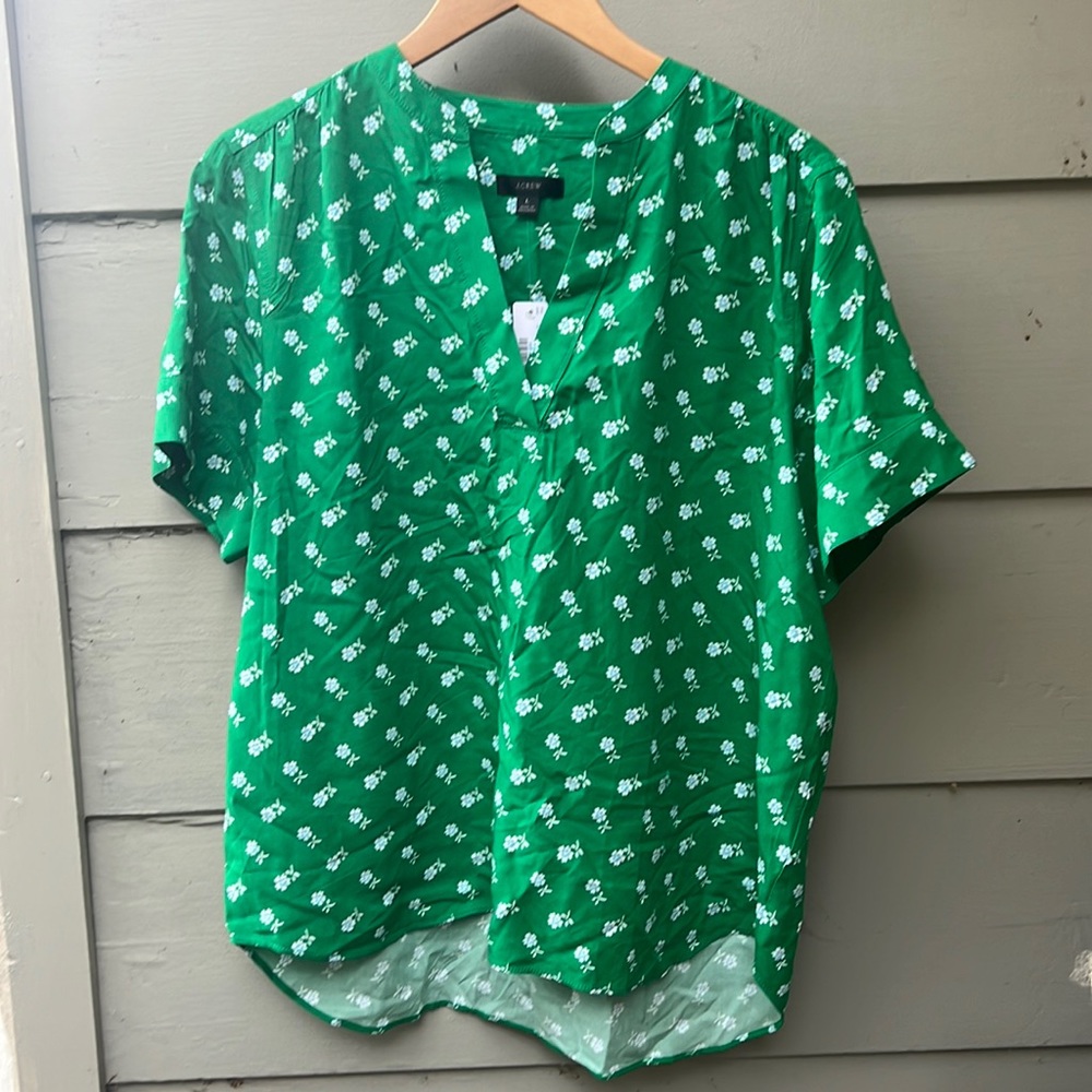 JCrew blouse size L